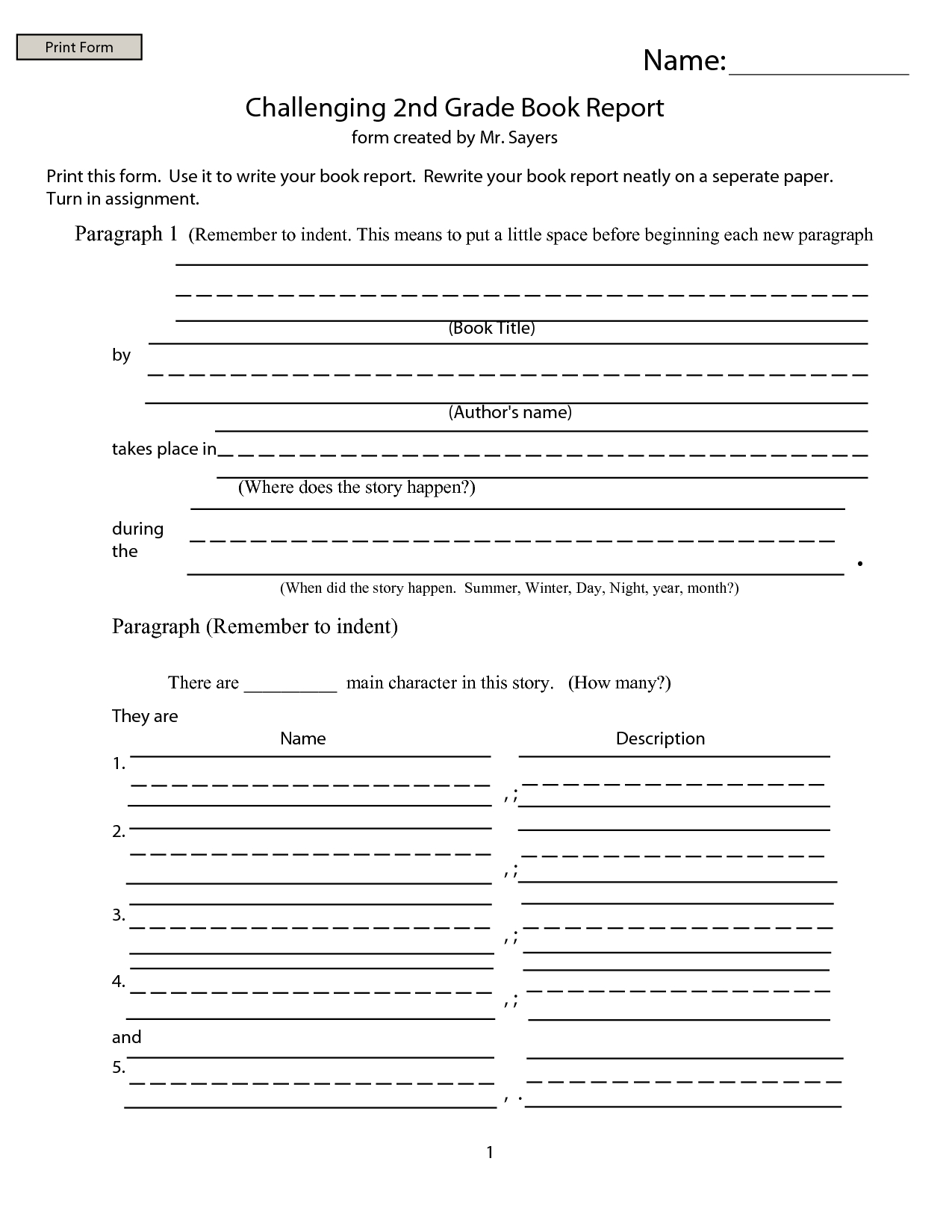 Worksheet Book Report | Printable Worksheets And Activities For Book Report Template 6Th Grade