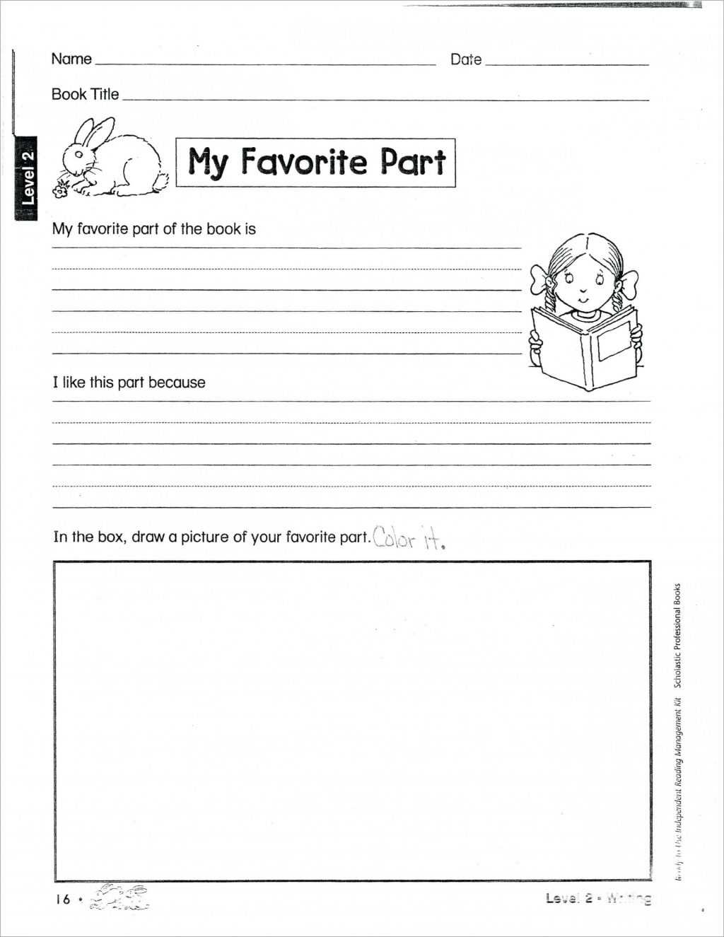 Worksheet Ideas ~ Book Report Template Grade Free Amazing With Regard To Second Grade Book Report Template