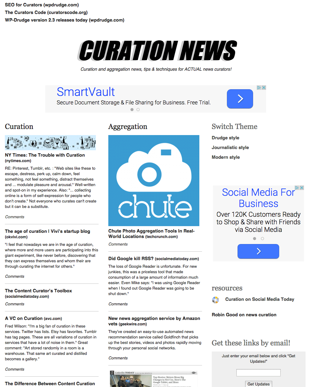 Wp Drudge Curation And Aggregation Theme With Drudge Report Template