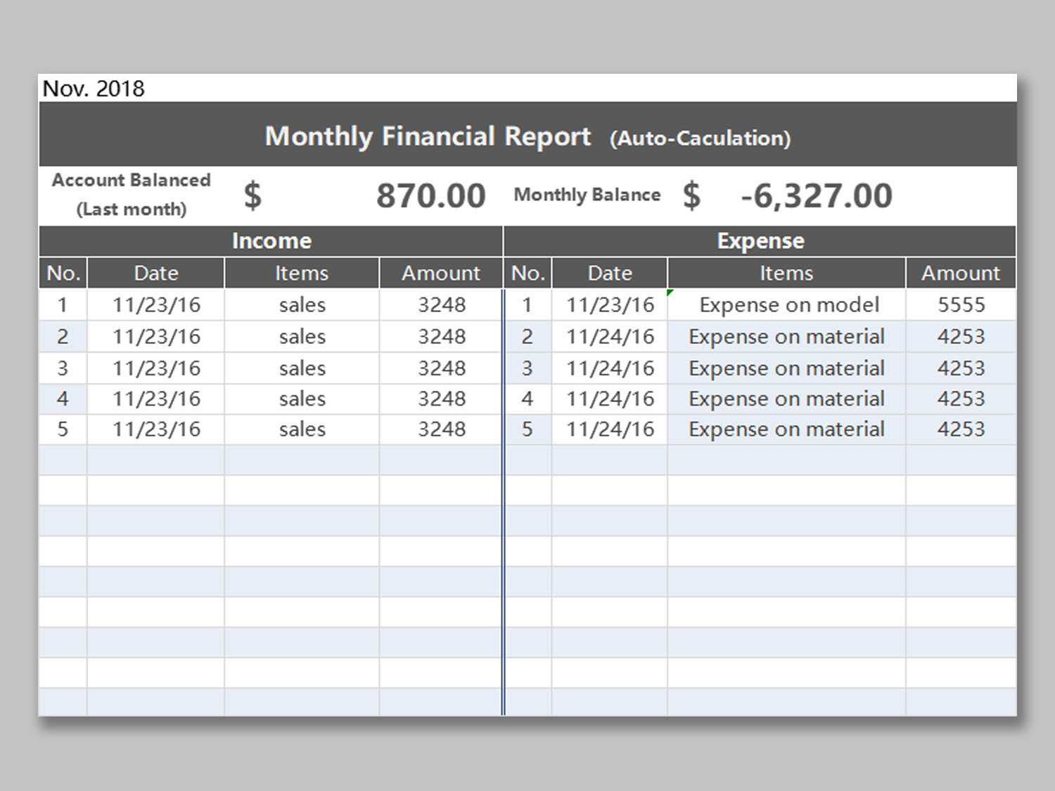 Wps Template – Free Download Writer, Presentation With Regard To Monthly Financial Report Template