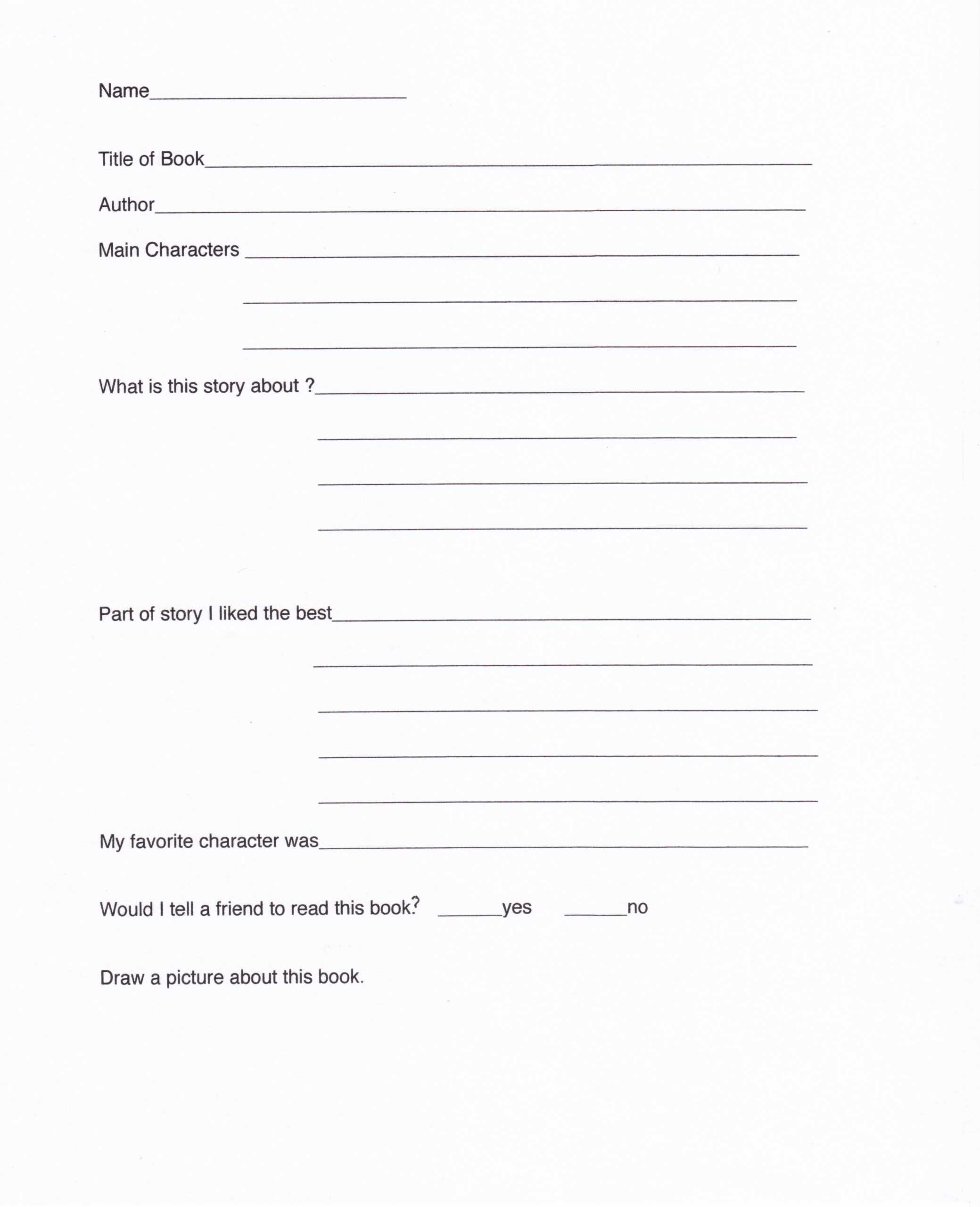 Write Book Report 4Th Grade , Writing And Editing Services Within Second Grade Book Report Template