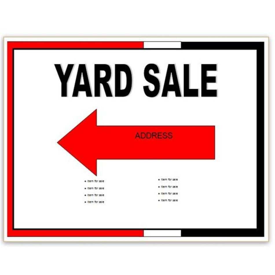 Yard Sale Flyer Template Free Image With Regard To Garage Sale Flyer Template Word