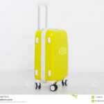Yellow Suitcase Isolated On White Background .summer Pertaining To Blank Suitcase Template