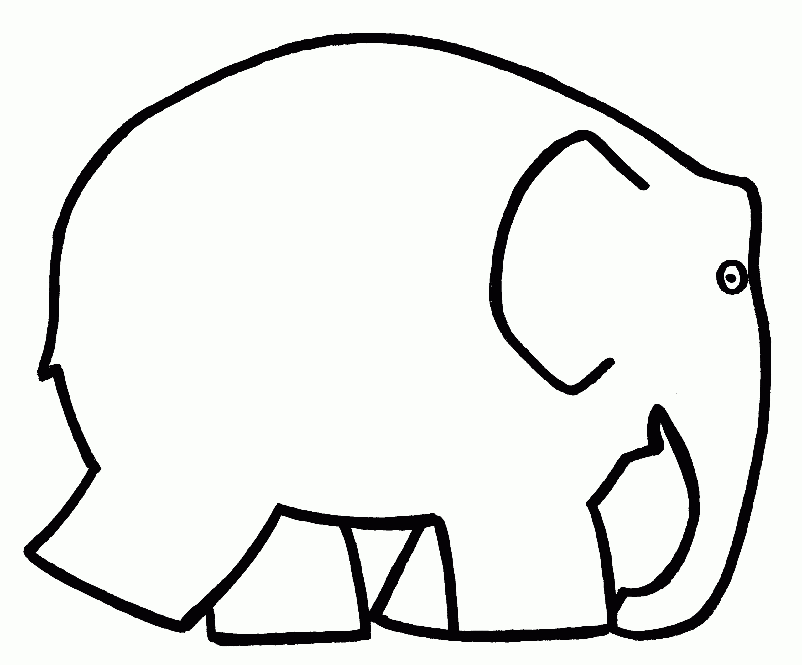 Yespress | Elmer The Elephant Clipart In Pack #5564 Within Blank Elephant Template