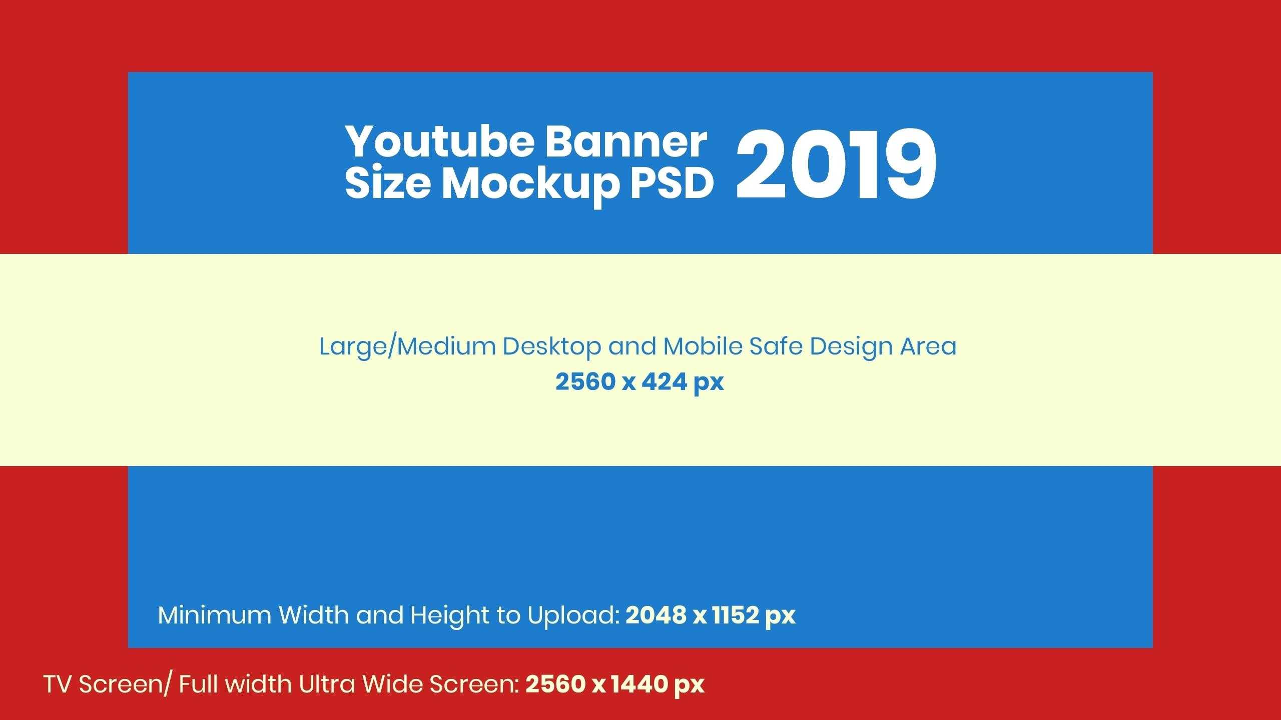 Youtube Channel Banner Template Psd – Allenfinesse Throughout Youtube Banner Size Template
